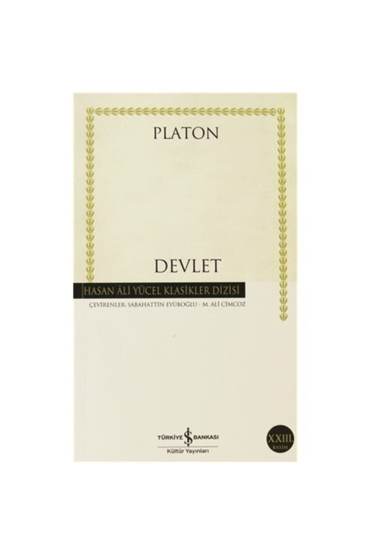 Iş Kültür Devlet--platon--(k.kapak)