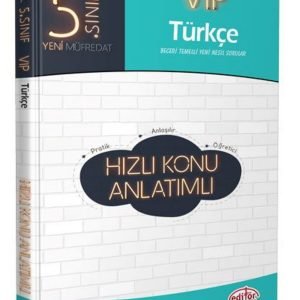 5. Sınıf Vıp Türkçe Hızlı Konu Anlatımlı - Editör Yayınevi