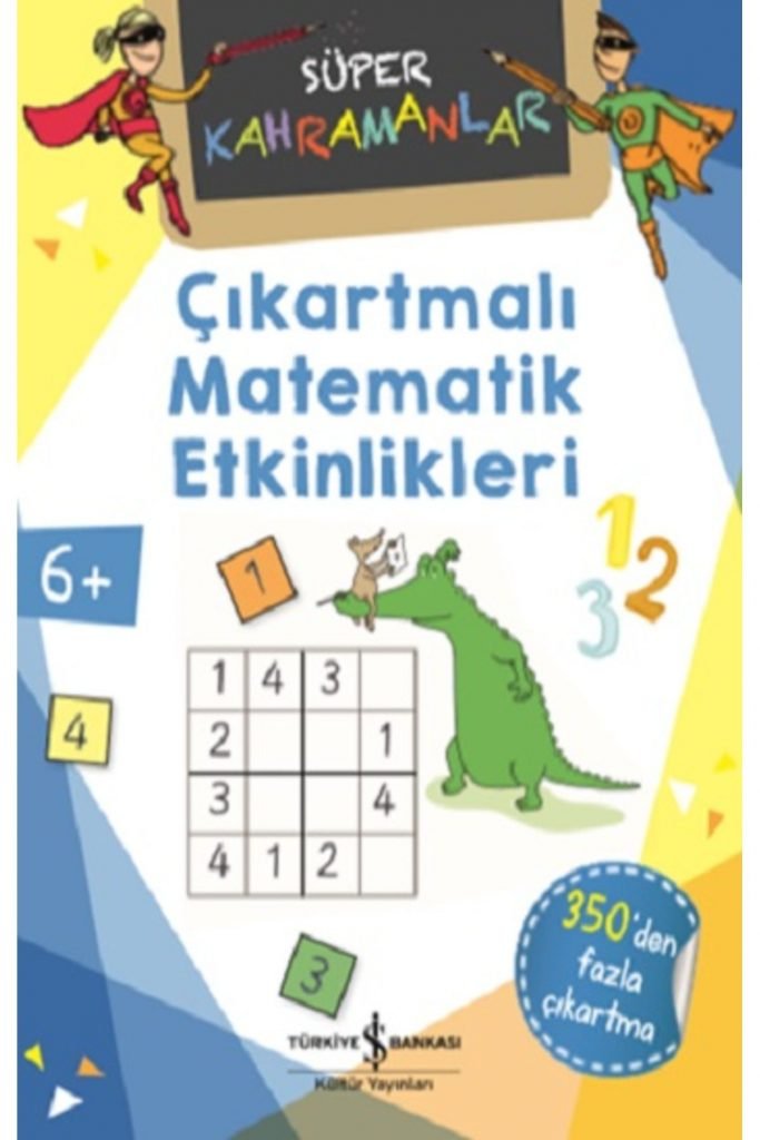 Çıkartmalı Matematik Etkinlikleri - Süper Kahramanlar