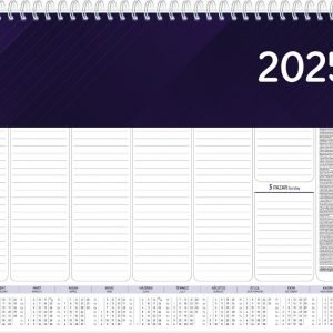 Spiralli Haftalık Masa Sümeni Takvimi 28x40cm (2025 Tarihli)