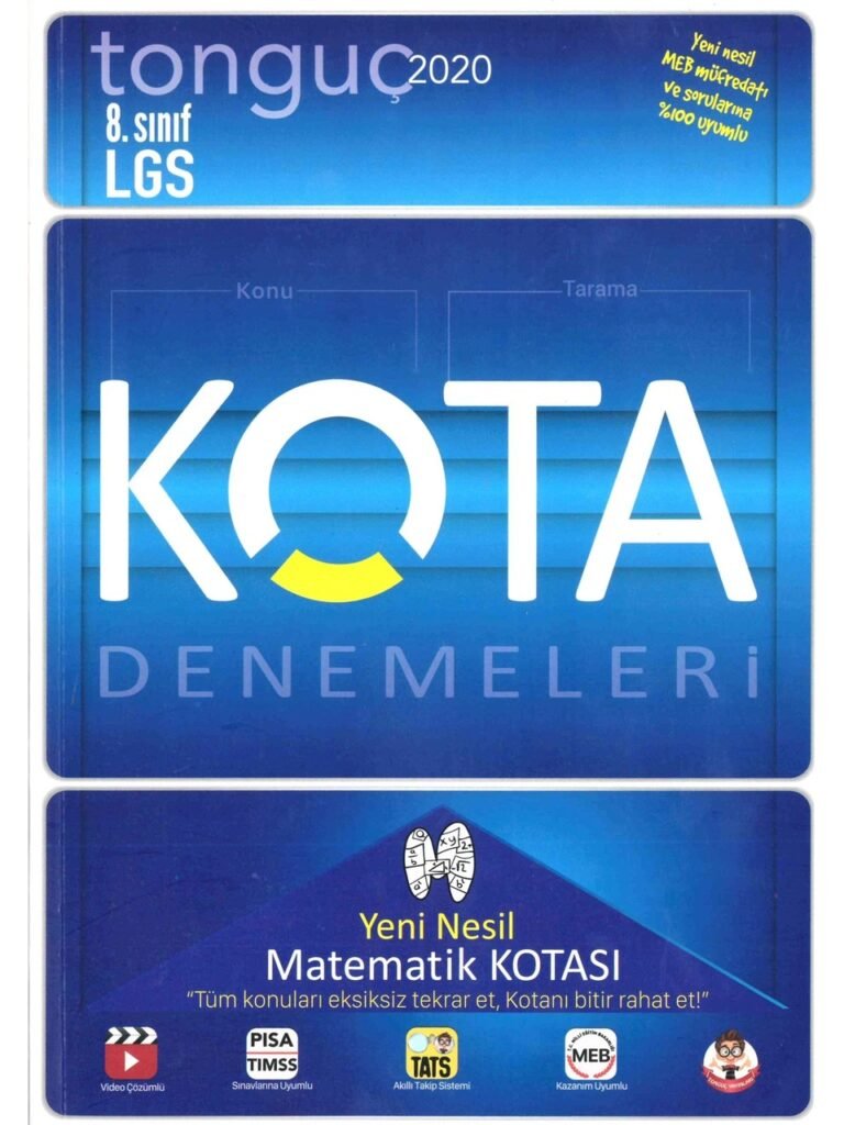 Tonguç 8 Sınıf Kota Matematik Denemeleri