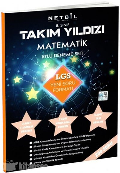 Netbil Yayıncılık 8. Sınıf LGS Takım Yıldızı Matematik 10 lu Deneme Seti