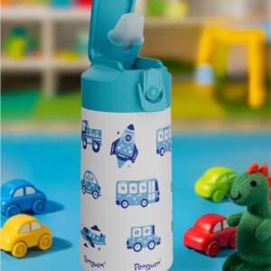 500ML Çocuk Su Matarası | Paslanmaz Çelik | Pipetli | BPA Free | Sızdırmaz Kapaklı