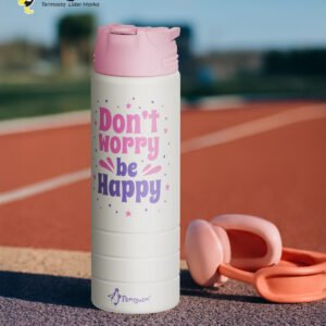 750ML Paslanmaz Çelik Su Matarası | Sızdırmaz Kapaklı | Pipetli | BPA Free | Dayanıklı