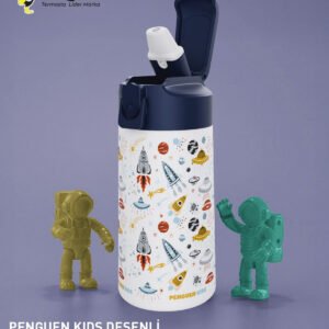 500ML Çocuk Su Matarası | Paslanmaz Çelik | Pipetli | BPA Free | Sızdırmaz Kapaklı