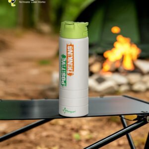 750ml Paslanmaz Çelik Su Matarası | Sızdırmaz Kapaklı | Pipetli | Bpa Free | Dayanıklı