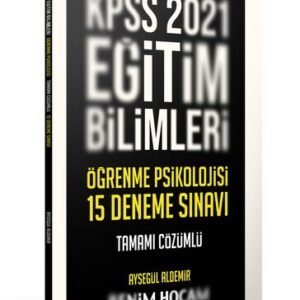 Benim Hocam Yayınları 2021 Eğitim Bilimleri Öğrenme Psikolojisi Tamamı Çözümlü 15 Deneme